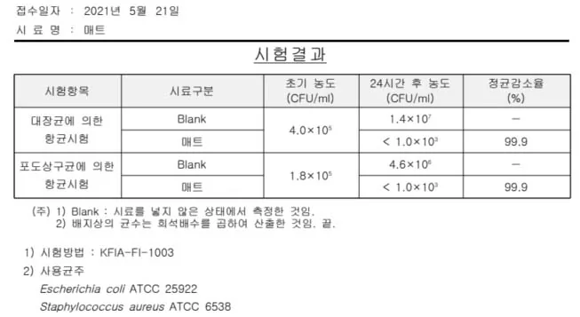매트 테스트 자료